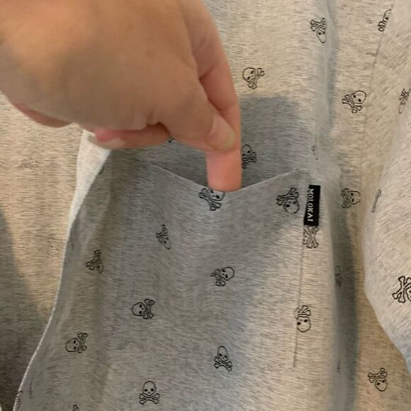Molokai Surf Co. Button Up Shirt Size Large Skull Print - Picture 7 of 7